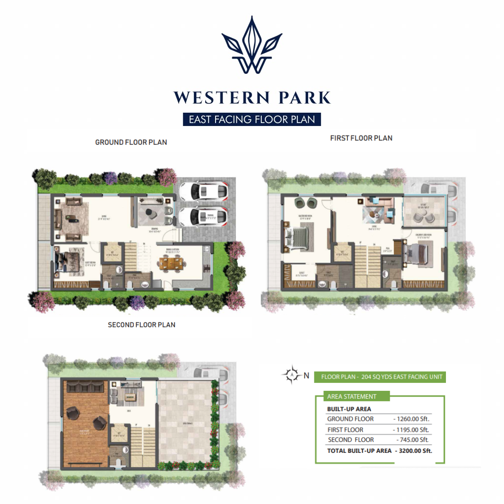 east facing plan